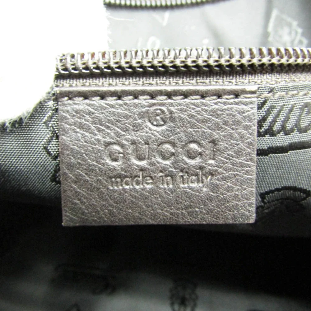 GUCCI Brown Leather Boston Bag